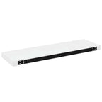 Scaffale a Parete Bianco Lucido 80x23,5x3,8 cm in MDF