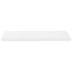Scaffali a Parete 4 pz Bianco Lucido 80x23,5x3,8 cm in MDF