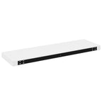 Scaffali a Parete 4 pz Bianco Lucido 80x23,5x3,8 cm in MDF