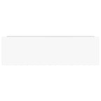 Scaffali a Parete 4 pz Bianco Lucido 80x23,5x3,8 cm in MDF