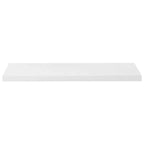 Scaffali a Parete 2 pz Bianco Lucido 90x23,5x3,8 cm in MDF