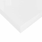 Scaffale a Parete Bianco Lucido 120x23,5x3,8 cm in MDF