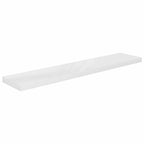 Scaffali a Parete 4 pz Bianco Lucido 120x23,5x3,8 cm in MDF