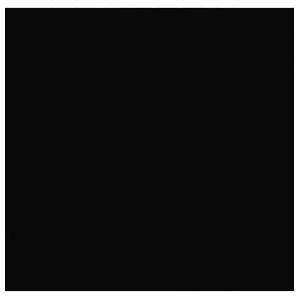 Scaffale a Parete Nero Lucido 23x23,5x3,8 cm in MDF