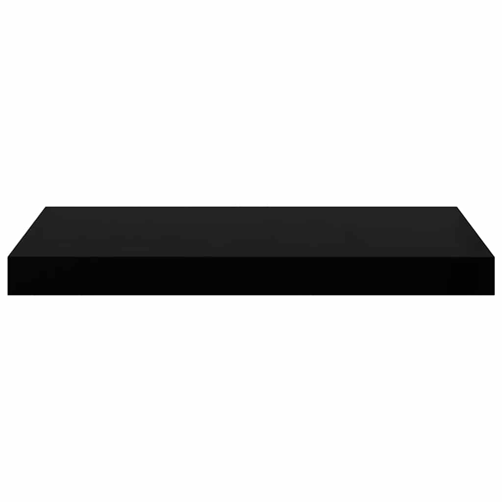 Scaffali a Parete 4 pz Nero Lucido 50x23x3,8 cm in MDF