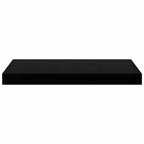 Scaffali a Parete 4 pz Nero Lucido 50x23x3,8 cm in MDF