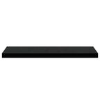 Scaffali a Parete 2 pz Nero Lucido 80x23,5x3,8 cm in MDF
