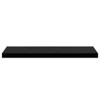Scaffali a Parete 4 pz Nero Lucido 80x23,5x3,8 cm in MDF