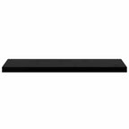 Scaffali a Parete 4 pz Nero Lucido 90x23,5x3,8 cm in MDF