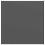 Scaffale a Parete Grigio Lucido 23x23,5x3,8 cm in MDF