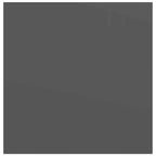 Scaffali a Parete 2 pz Grigio Lucido 23x23,5x3,8 cm in MDF