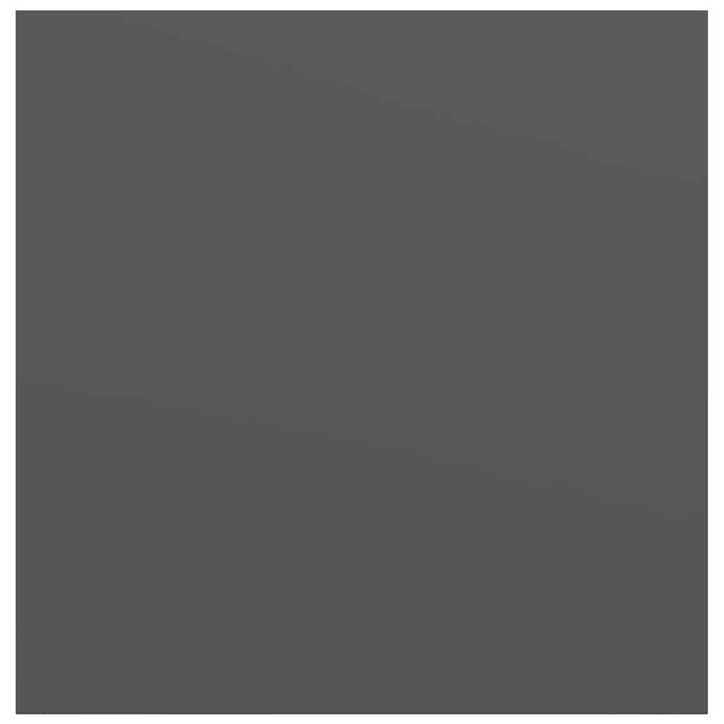 Scaffali a Parete 4 pz Grigio Lucido 23x23,5x3,8 cm in MDF