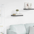 Scaffale a Parete Grigio Lucido 40x23x3,8 cm in MDF