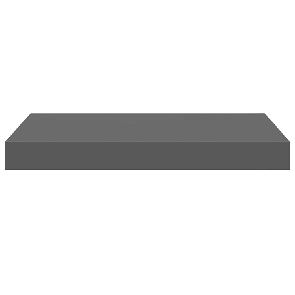 Scaffali a Parete 4 pz Grigio Lucido 40x23x3,8 cm in MDF
