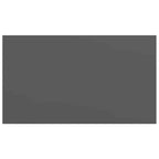 Scaffali a Parete 4 pz Grigio Lucido 40x23x3,8 cm in MDF