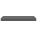 Scaffale a Parete Grigio Lucido 50x23x3,8 cm in MDF