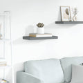 Scaffale a Parete Grigio Lucido 50x23x3,8 cm in MDF