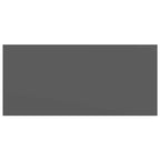 Scaffali a Parete 4 pz Grigio Lucido 50x23x3,8 cm in MDF
