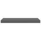 Scaffale a Parete Grigio Lucido 60x23,5x3,8 cm in MDF