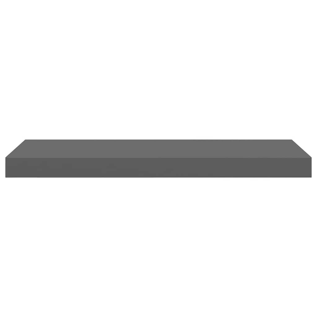 Scaffale a Parete Grigio Lucido 60x23,5x3,8 cm in MDF