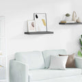 Scaffale a Parete Grigio Lucido 60x23,5x3,8 cm in MDF