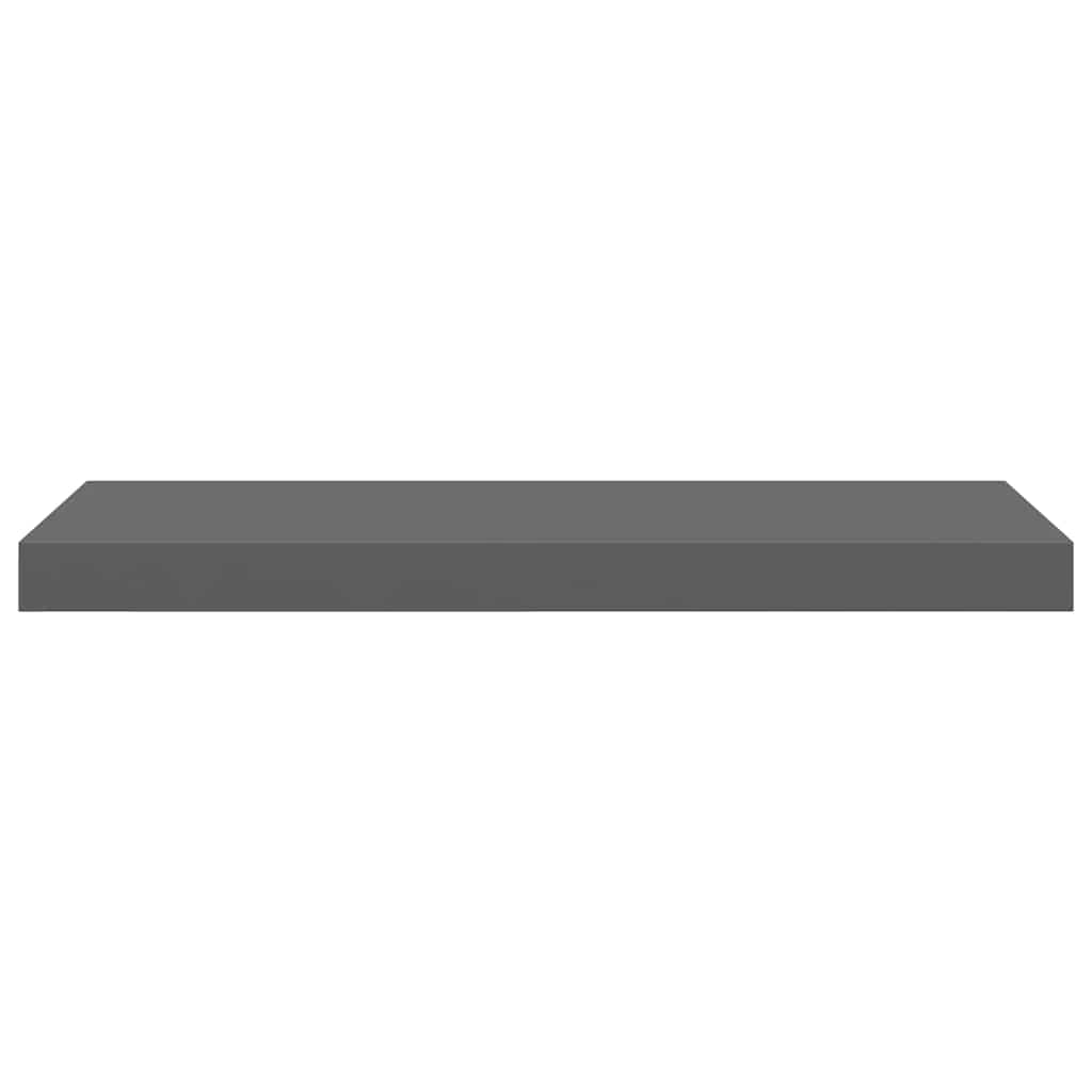 Scaffali a Parete 4 pz Grigio Lucido 60x23,5x3,8 cm in MDF