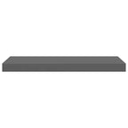Scaffali a Parete 4 pz Grigio Lucido 60x23,5x3,8 cm in MDF