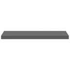 Scaffale a Parete Grigio Lucido 80x23,5x3,8 cm in MDF