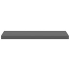 Scaffali a Parete 4 pz Grigio Lucido 80x23,5x3,8 cm in MDF