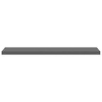 Scaffale a Parete Grigio Lucido 120x23,5x3,8 cm in MDF