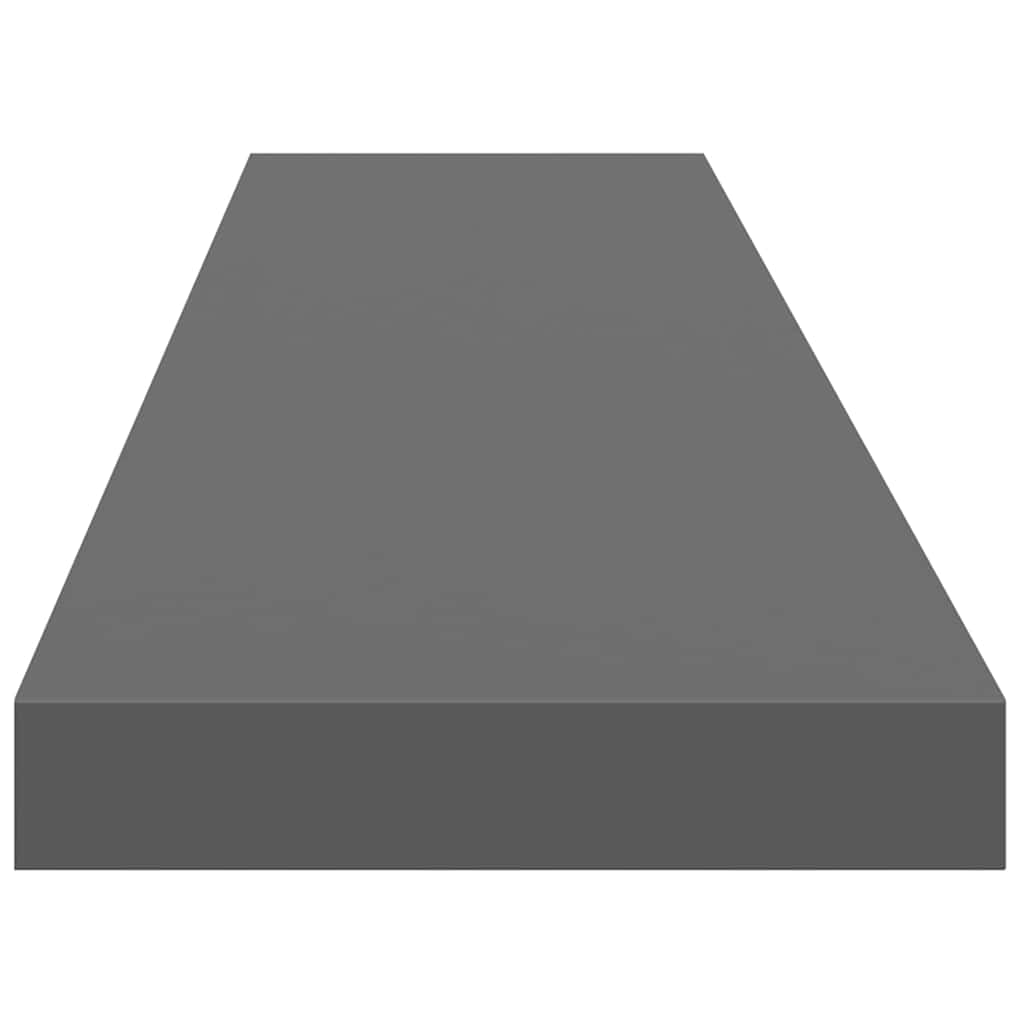 Scaffali a Parete 4 pz Grigio Lucido 120x23,5x3,8 cm in MDF