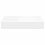 Scaffali a Parete 2 pz Bianchi 23x23,5x3,8 cm in MDF