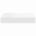 Scaffali a Parete 2 pz Bianchi 23x23,5x3,8 cm in MDF