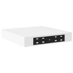 Scaffali a Parete 2 pz Bianchi 23x23,5x3,8 cm in MDF