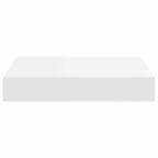 Scaffali a Parete 4 pz Bianchi 23x23,5x3,8 cm in MDF