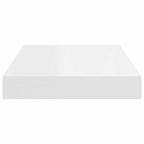 Scaffali a Parete 2 pz Bianchi 40x23x3,8 cm in MDF