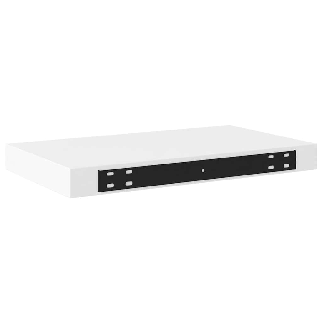 Scaffali a Parete 2 pz Bianchi 40x23x3,8 cm in MDF