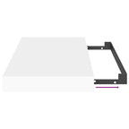 Scaffali a Parete 4 pz Bianchi 40x23x3,8 cm in MDF
