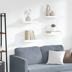 Scaffali a Parete 4 pz Bianchi 40x23x3,8 cm in MDF