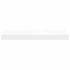 Scaffali a Parete 2 pz Bianchi 50x23x3,8 cm in MDF