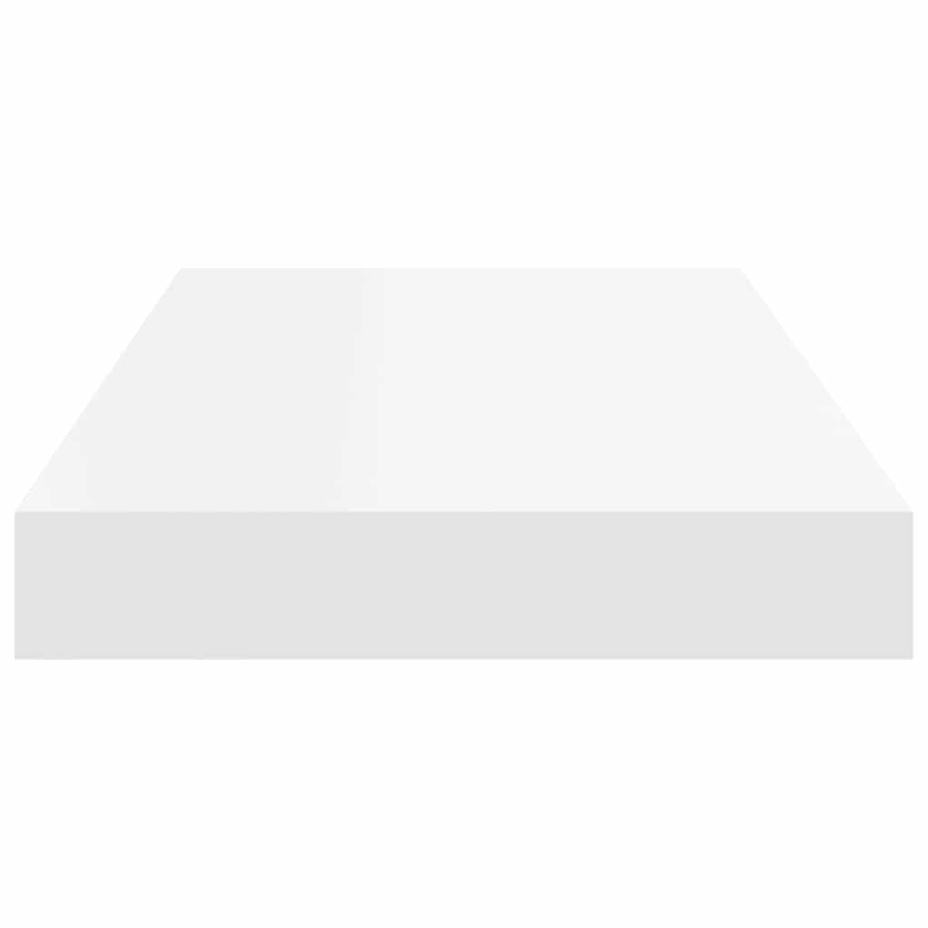 Scaffali a Parete 2 pz Bianchi 50x23x3,8 cm in MDF