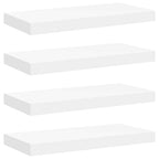 Scaffali a Parete 4 pz Bianchi 50x23x3,8 cm in MDF