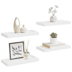Scaffali a Parete 4 pz Bianchi 50x23x3,8 cm in MDF