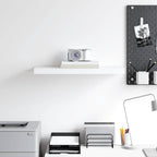 Scaffale a Parete Bianco 60x23,5x3,8 cm in MDF