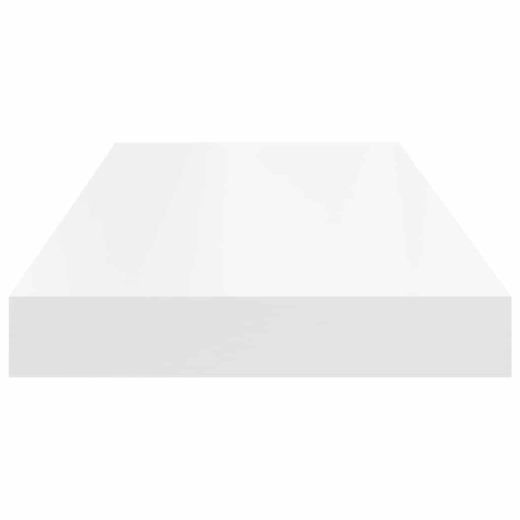 Scaffale a Parete Bianco 60x23,5x3,8 cm in MDF