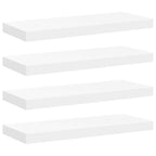 Scaffali a Parete 4 pz Bianchi 60x23,5x3,8 cm in MDF