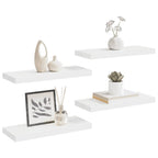 Scaffali a Parete 4 pz Bianchi 60x23,5x3,8 cm in MDF