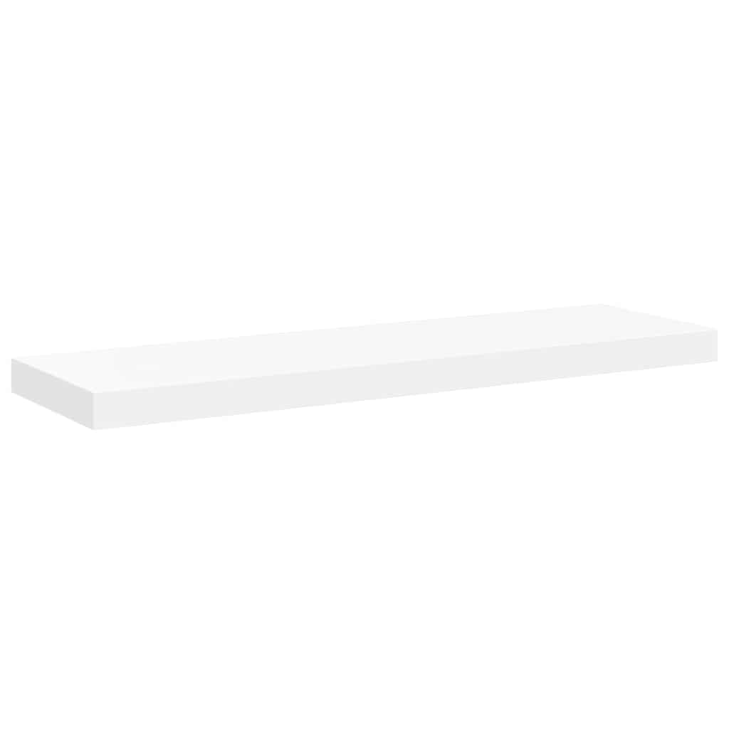 Scaffale a Parete Bianco 80x23,5x3,8 cm in MDF