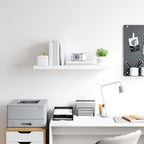 Scaffale a Parete Bianco 80x23,5x3,8 cm in MDF