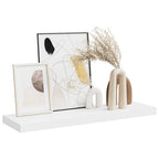 Scaffale a Parete Bianco 80x23,5x3,8 cm in MDF